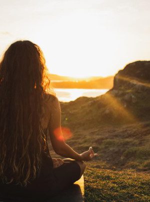 Zen yoga houding